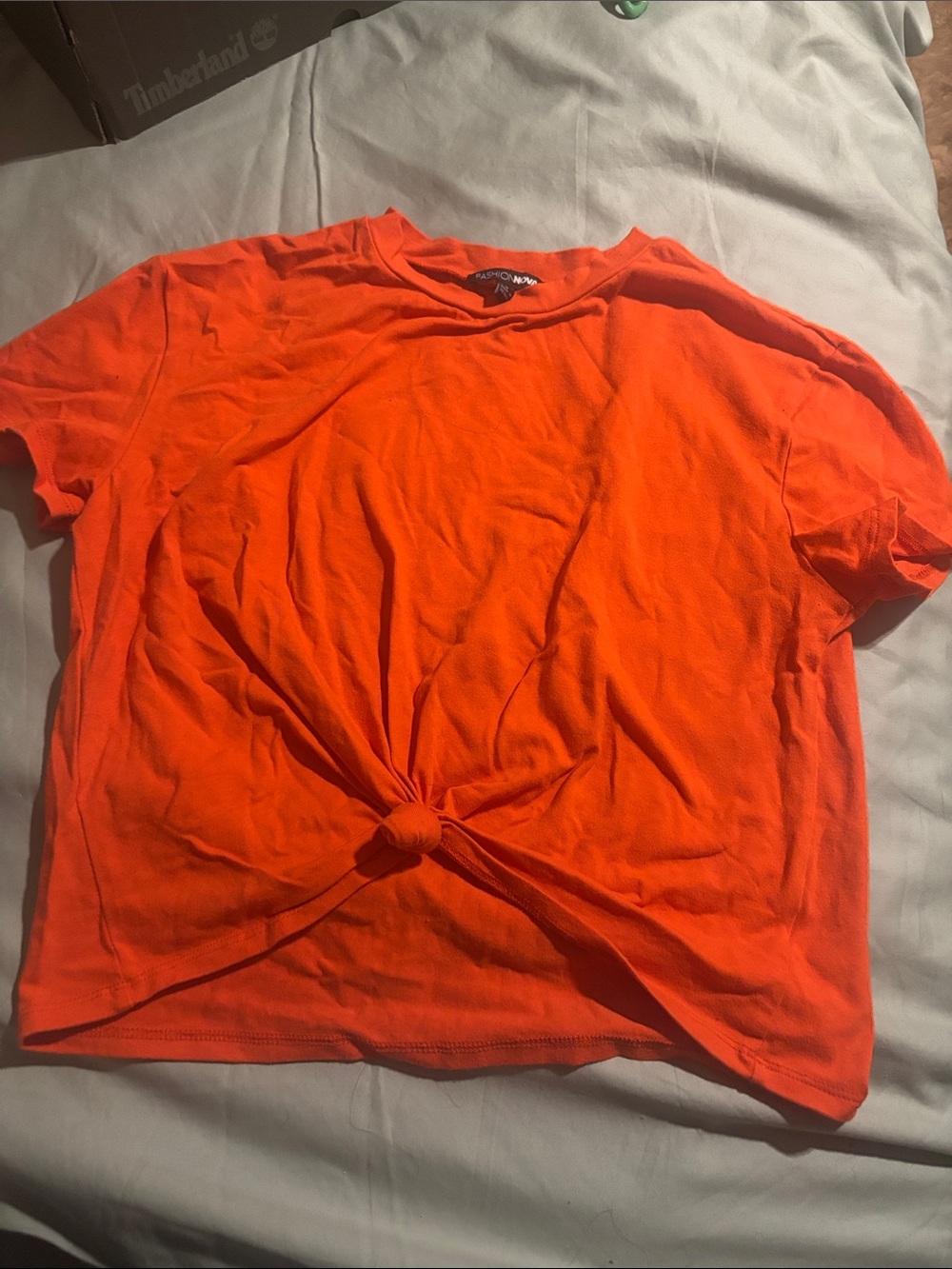 Fashion Nova Jay Frony Knot Crop Top